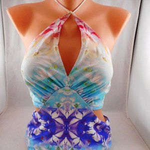 6 Shore Road by Pooja floral Monokini Sz Small NEW